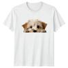 Peeking Puppy Dog T-Shirt Dog Puppy Animals 2026 Birthday Gift For Him And Her