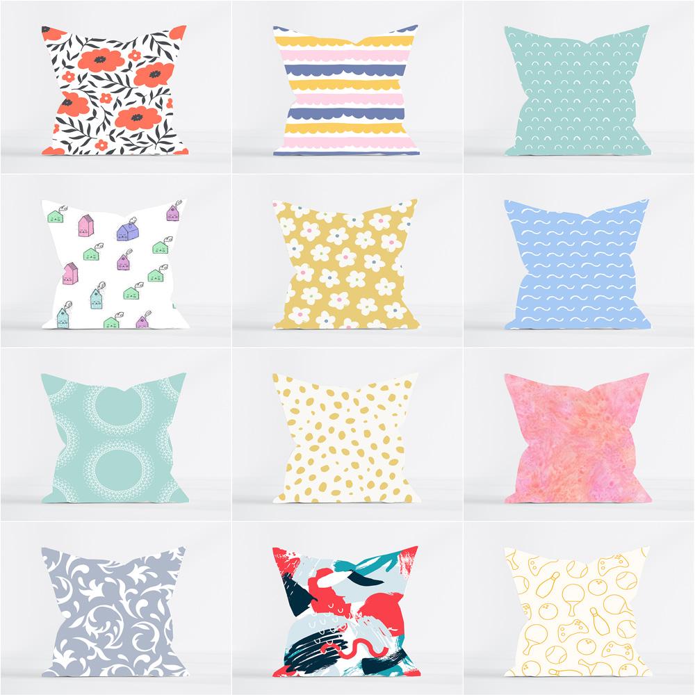 Buy Microfiber Throw Pillow Case Decorative Pillow Cover Pillowcase