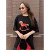 Fashion Wind New Arrival Loose Print Casual Cotton T-shirt Top Loose Printed Cotton T-shirt