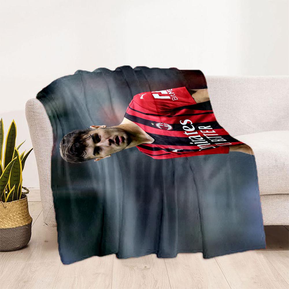 Football Player Action Blanket Soft Warm Cozy Suitable for Chair Office Picnics Four Seasons Universal Warmthful Decor Gifts For Family Or Friends