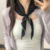 Stilvolles Polka-Dot Dünnes Stirnband Sommer Kleiner Schal Sonnenschutz Haarband Für Sport Outdoor Laufen