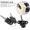 Cabinet Locks with Keys, 2Pcs Zinc Alloy Cam Lock Set for Cabinets, Furniture, Drawer, Wardrobe, File Lock, RV Storage, Tool Box, 16mm