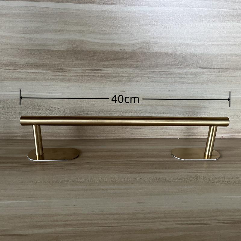 Stainless Steel No-Drill Wall-Mounted Towel and Toilet Paper Holder