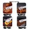 HANDUNYOU 7-inch 304 Stainless Steel Food Tongs