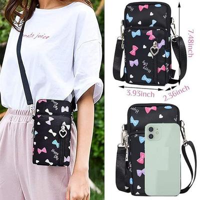 Torby na telefon typu crossbody dla kobiet 3 warstwy małe wielofunkcyjne etui na telefon komórkowy torby na ramię dla dziewczynek najnowsze etui podróżne na telefon komórkowy