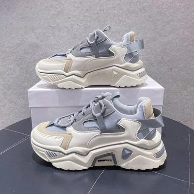 Women Shoes Autumn Breathable Mesh Sneakers Trend Wedge Platform Casual Dad Shoes Female Sport Tennis Running Shoes Zapatillas