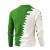 Men's Casual And Trendy Color-blocked Warm Sweater, Fashionable Pullover, With A Round-neck Knitted Sweater Inside