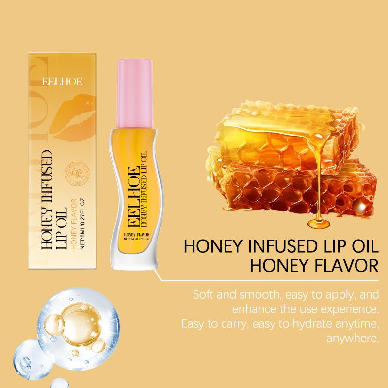 

Honey Flavor Moisturizing Lip Oil - Daily Lip Care For Long-Lasting Hydration, Non-Sticky Formula Enhances Shine & Softness 1pcs