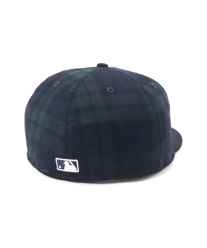 New Era Kšiltovka New Era 59FIFTY MLB POWERED BYGORO Collaboration NY Black Watch 7 5950 GORO NEYYAN BLKW NVY 3/8