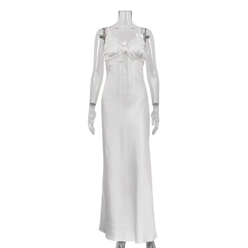 Fashion Wind Sexy V-neck Brace Open Back Sheath Dress Backless Suspender Sexy Dress