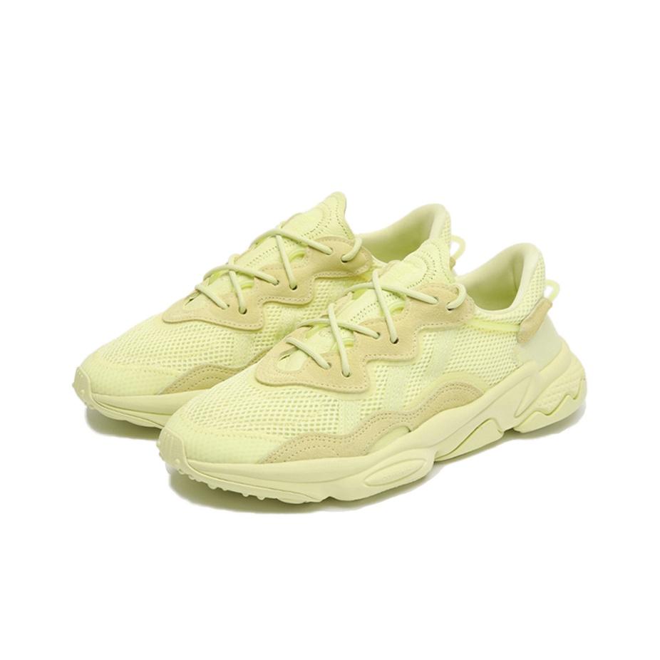adidas Originals Ozweego Mesh Mode Bequem Rutschfest Langlebig Low-Top Lifestyle Freizeitschuhe Unisex Freizeitschuhe Gelb FY2303