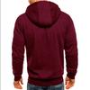 Men's 2023 Sports Fitness Jacquard Hoodie with Multi-Zipper Pockets