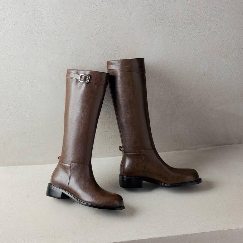 

Осенне-зимние женские модные однотонные кожаные ботильоны на среднем каблуке большого размера, женские ботинки из черной коровьей кожи на квадратном каблуке с боковой молнией, высокие ботинки 40