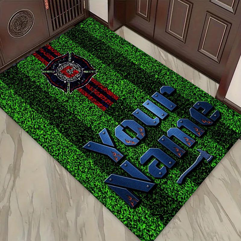 Name Custom Chicago Fire Carpet Rug for Living Room Bedroom Home Sofa Decoration,Kids play Non-slip Floor Mat