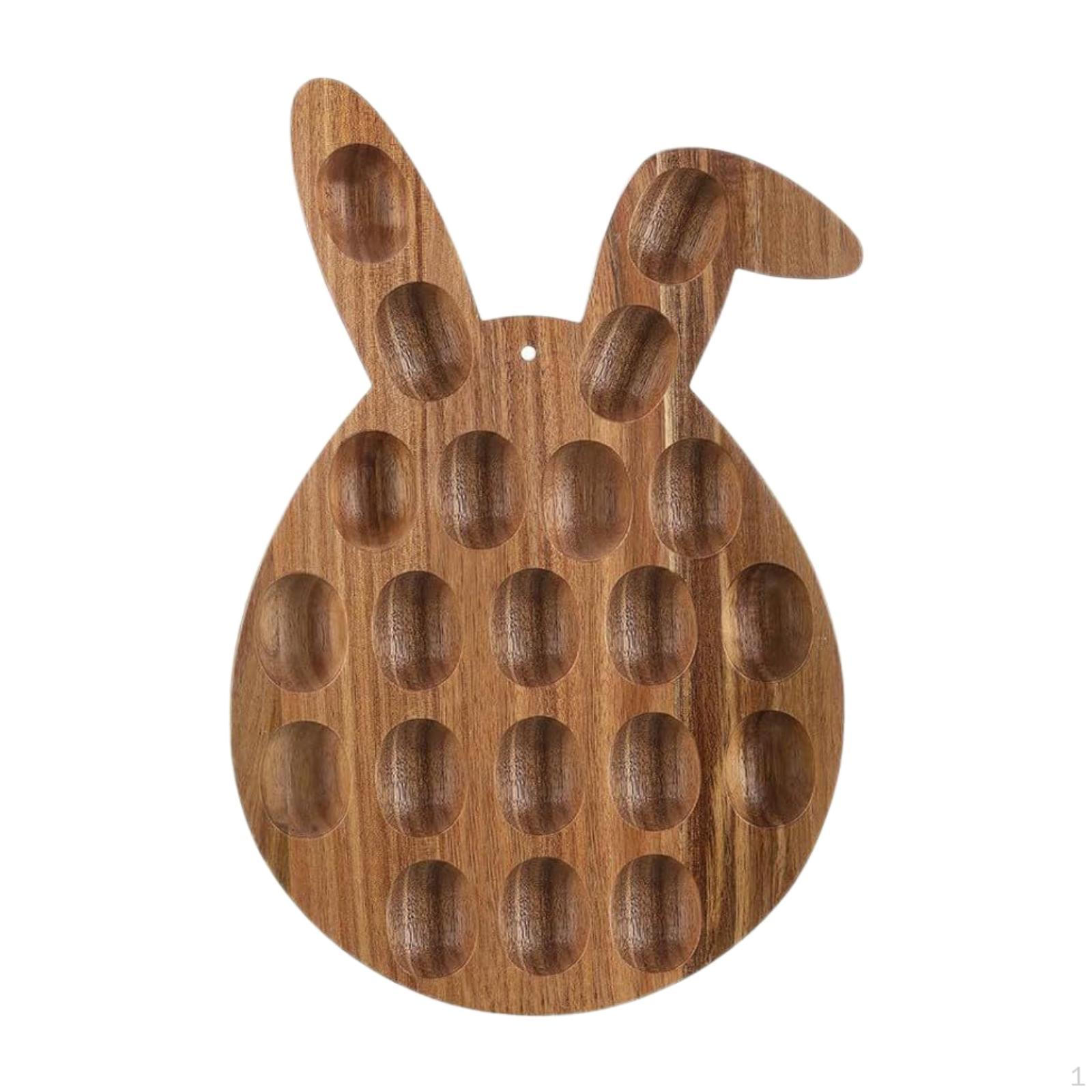 

Easter Deviled Egg Platter Holder Container Cheese Portable Serving Tray Charcuterie