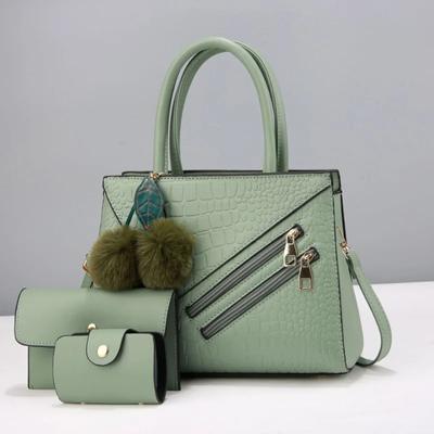3dílná sada Dámské peněženky a kabelky Vysoce kvalitní kožená taška Tote Messenger Značkové dámské tašky přes rameno Crossbody