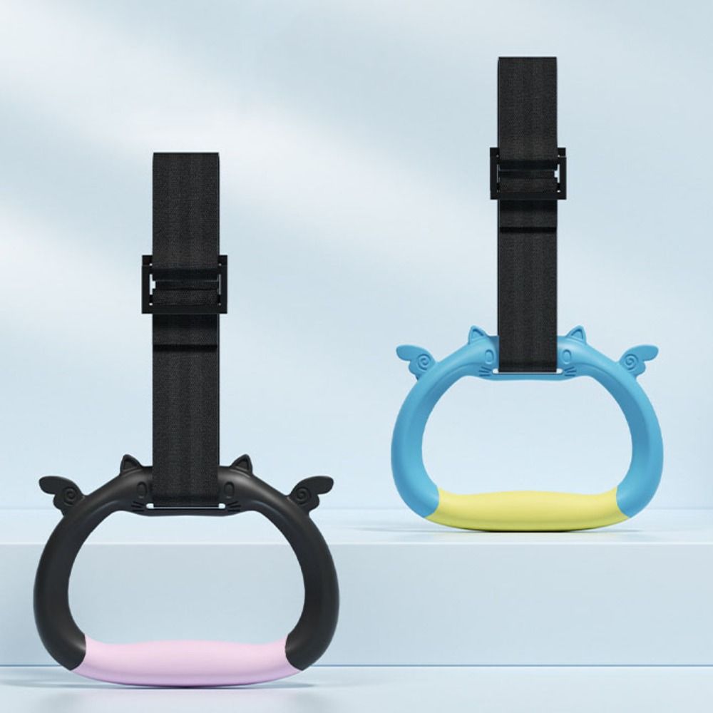 Adjustable Straps Children Gymnastic Rings Arm Strength Strength Training Ring  Home Exercise