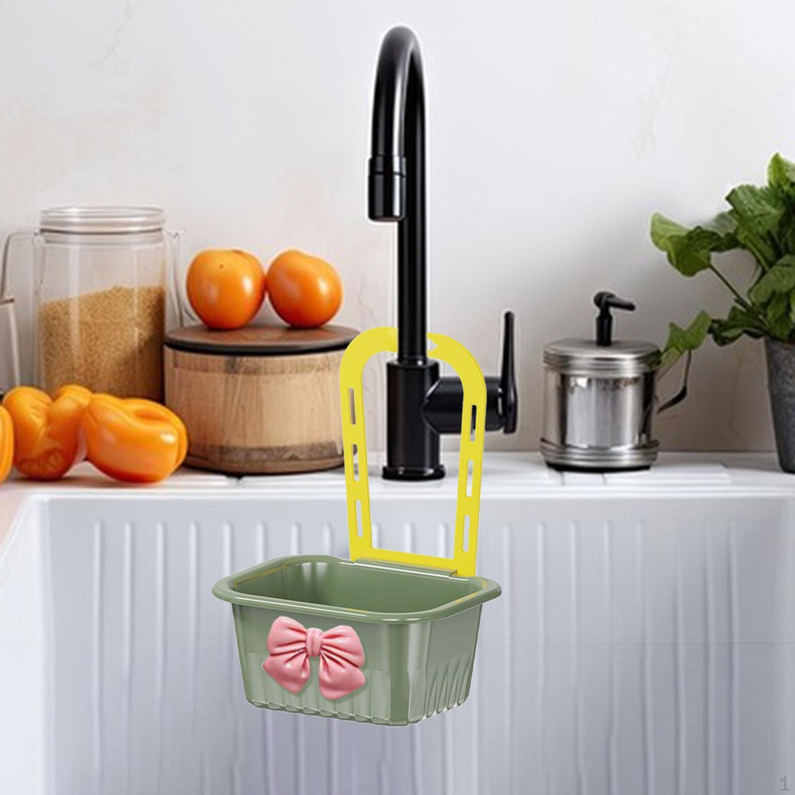 

Корзина-сито для раковины, кухонная полка для сушки, подвесная для ванной комнаты зелёный