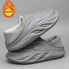 Mens Couple Slippers Winter Plush Warm Outdoor Home Bag Heel Soft Bottom Comfort Men's Cotton Slippers Waterproof Bread Shoes