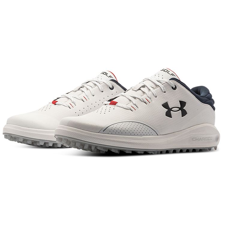 Under Armour Lightweight Comfortable Low Top Golf Shoes Men sneaker White 3024563-102