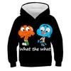 Fashion Kids Clothes The Amazing World of Gumball Hoodie Children Cartoon Pullovers Baby Girls Boys Autumn Hooded Sweatshirts