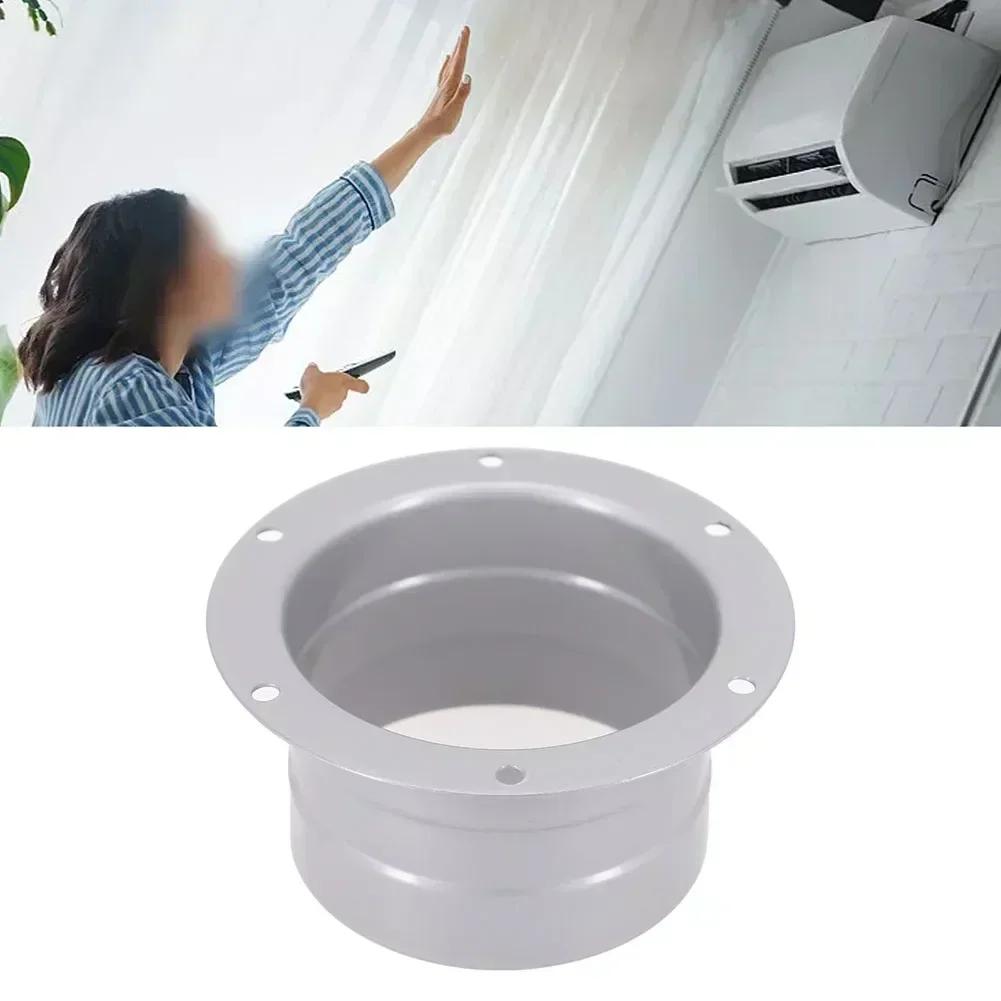 1 Pc  Metal Flange Duct Fan Hose Connector Air Ventilation Adapter For Kitchen Hood Ventilator Pipe Connecting Exhaust Outlet