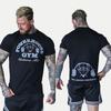 Silver Logo Gym Fitness Training Oversized Retro T-Shirt Cotton Graphic Tee Men Women Summer St