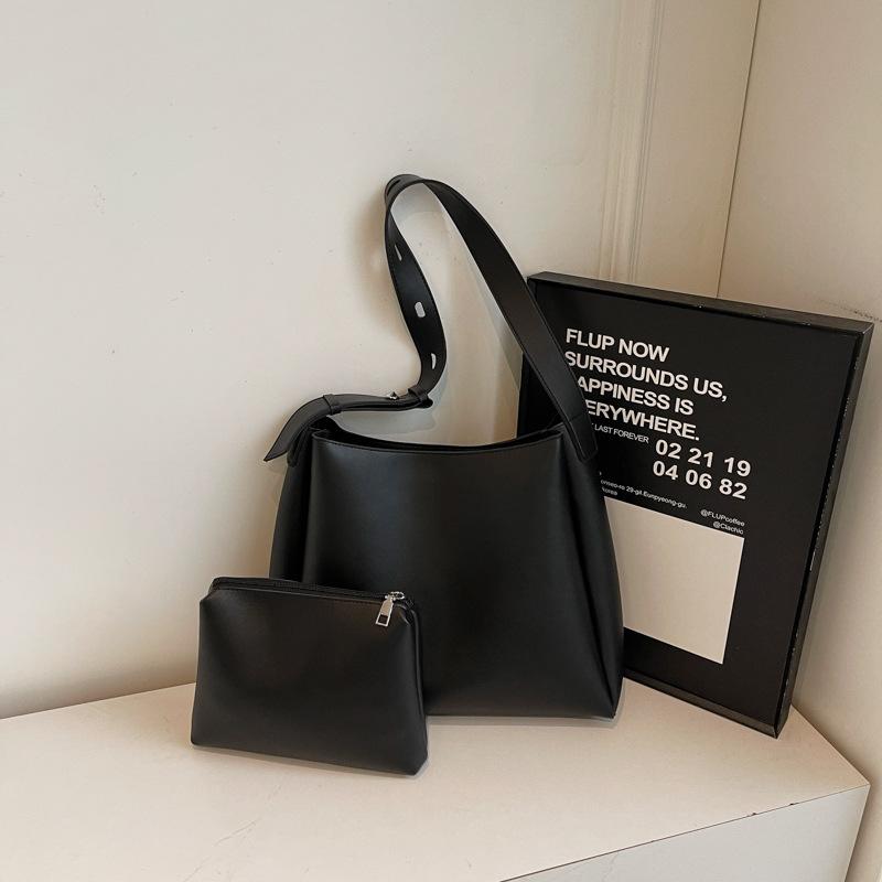 

Вместительная ретро-портативная сумка через плечо 2025 года, модная новая сумка-тоут с карманом, женская большая сумка