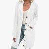 IHUASU Autumn and Winter Fashion Women's Outer Cardigan Jumper Women Fashion Long Single-breasted Casual Cardigan Jacket
