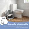 Foldable Children Toilet Step Stool Training Seat Adjustable Toilet Ladder Helper for Kids Bathroom Safe Potty Training Tool