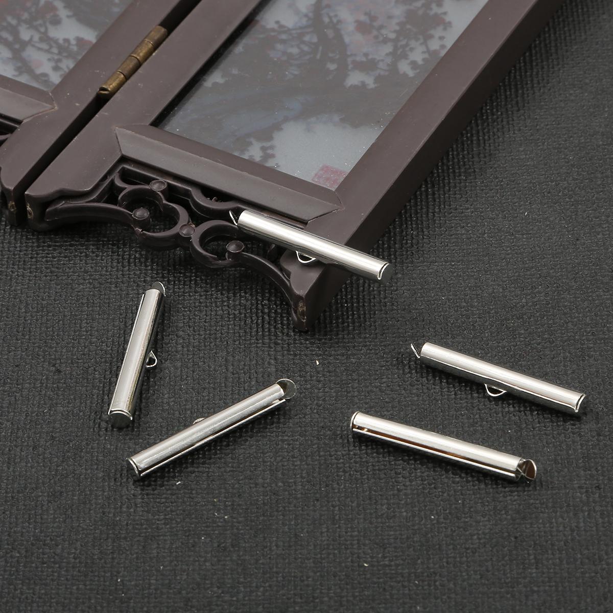 

Новые 30-50 шт., обжимные застежки, колпачки-слайдеры, DIY, разъемы для ожерелья, браслета, ювелирные изделия, фурнитура 30mm 40pcs серебряный