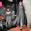 Halloween Kinder Vampir Hexe Kostüm Kleid Mit Spitze Netz Ärmellos Robe Bühnenauftritt Parade