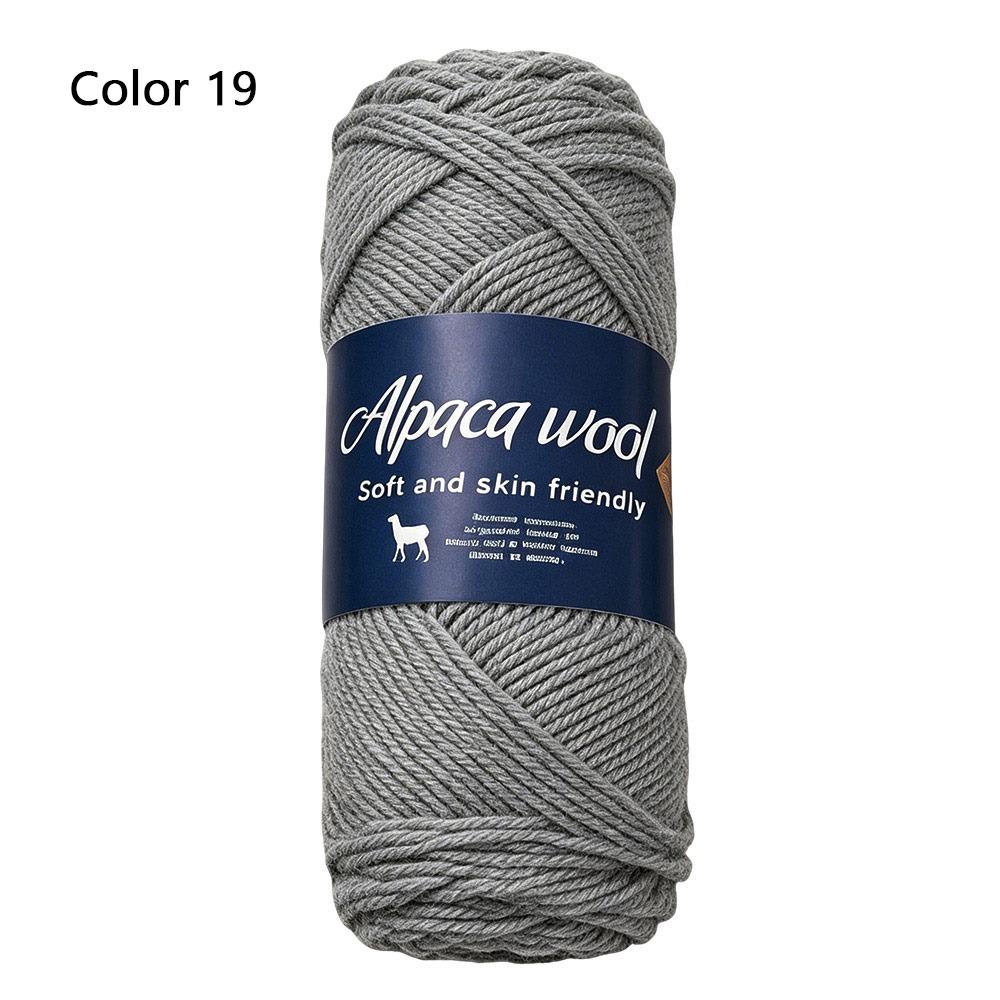 1Roll Handicraft Alpaca Wool Yarn Soft Warm Coarse Yarn DIY 100g Knitting Crocheting Yarn