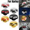 Fuel Tank Cap Skull Aluminum for Harley XL883 XL1200 Dyna Fat Boy Breakout, Motorcycle CNC Gas Cap Accessories
