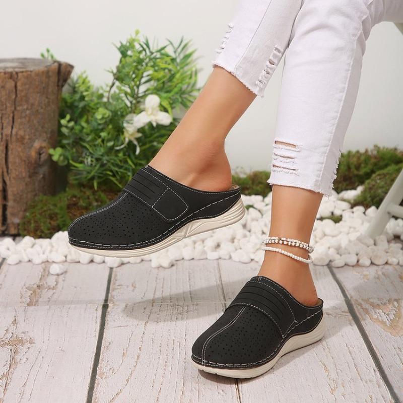 Women's Wedge Slippers Casual New Simple Pure Color Sandals Lightweight Comfortable Slip on Thick Bottom Slides Women Slippers