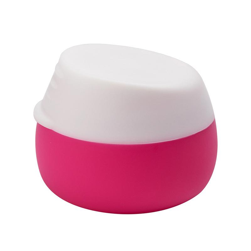

20 мл Портативні силіконові дорожні баночки з кришкою Косметичні для обличчя, тіла, рук Пігульниці Міні-контейнери для подорожей для прикрас, крему, пудри рожевий червоний колір