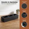 Wooden Storage Box 3 Compartment Organizer Practical Storage Cases Suitable For Storing Candy Sticky Notes Tea Bags And Remote