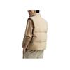 Zara Origins Special Series Solid Color Zip Stand Collar Vest Sleeveless Down Jacket Unisex Outerwear Beige 3918604714