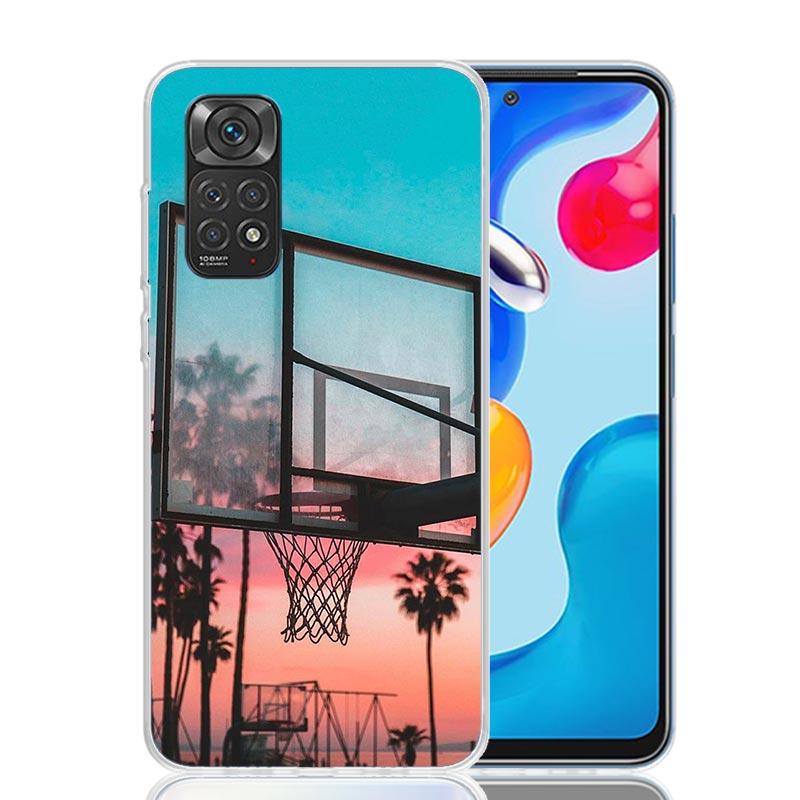 Basketball Basket Play Case Phone Cover for Xiaomi Redmi Note 14 13 12S 12 11S 11 11T 11E 10S 10 Pro Plus 5G Trend Fundas Note 1