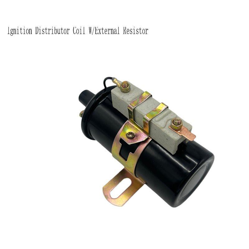 For John-Deere 3020 60 70 1010 2010 3010 International Case Massey Ford Ignition Distributor Coil W/External Resistor