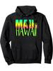 Hawaiian Hoodie Maui Hawaii Vintage Sunset Vacation Pullover Hoodie - Urban Hooded Sweatshirt - Modern Cut Chic Details Elevate Yo