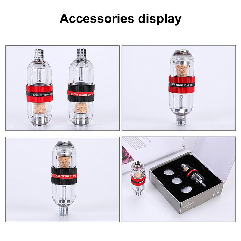 Neuer Mini-Airbrush In-Line Wasserabscheider Öl-Wasser-Separator Luftfilter