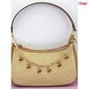 Fashion Temperament Glass Stone Red Cherry Chain Jewelry Bag Hanging Jewelry Bag Charm Bag Accessories