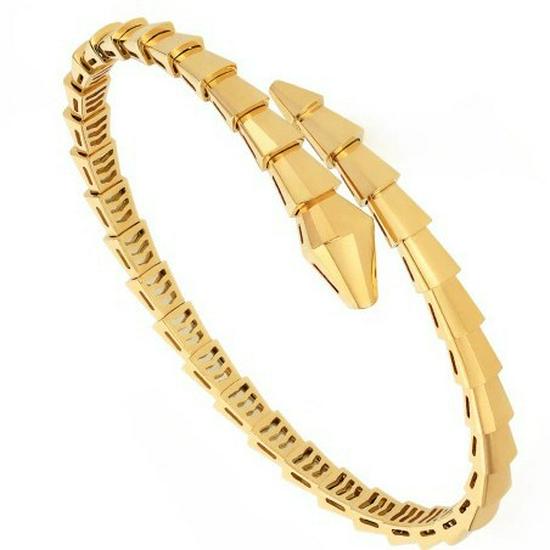 925 Silver CNC Diamond Spirit Snake Bangle: Stylish Two-Circle Snake Bone Bracelet with Full Diamond Accents