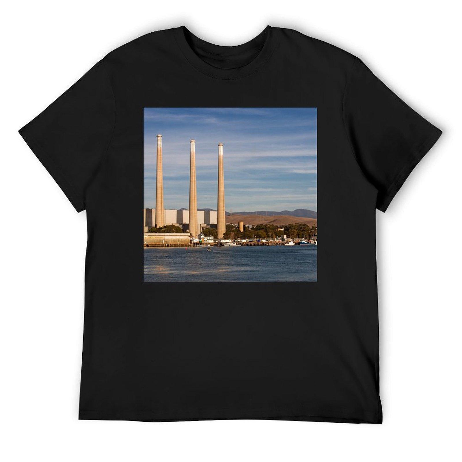 

Morro Bay Power Plant - Morro Bay,California T-Shirt summer tops for a boy clothes for men 4XL