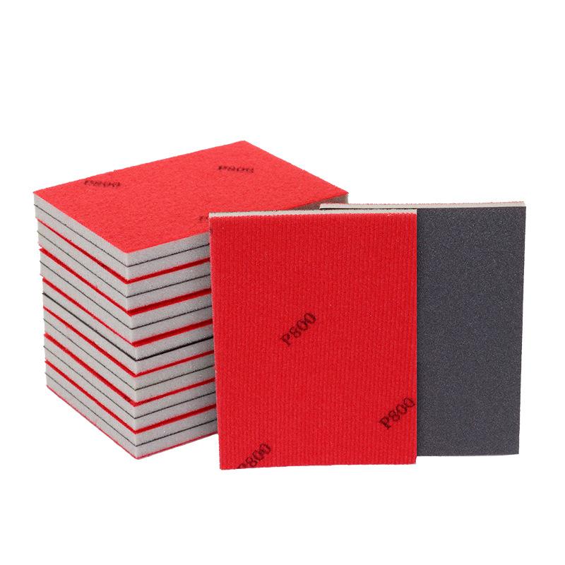 

75x100mm Sponge Sanding Sheets 5pc Flocked Abrasive Paper 400 Grit Fine Grade for Surface Preparation and Finishing One Size
