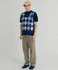 Clove [22Fw Clove] Argyle Wool Vest (Blue)