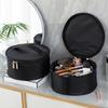Borsa per Trucco Portatile Portatile Grande Capacità Nera Organizzatore da Viaggio per Articoli da Toeletta Chiusura a Zip Impermeabile Nylon Scatola Porta Cosmetici