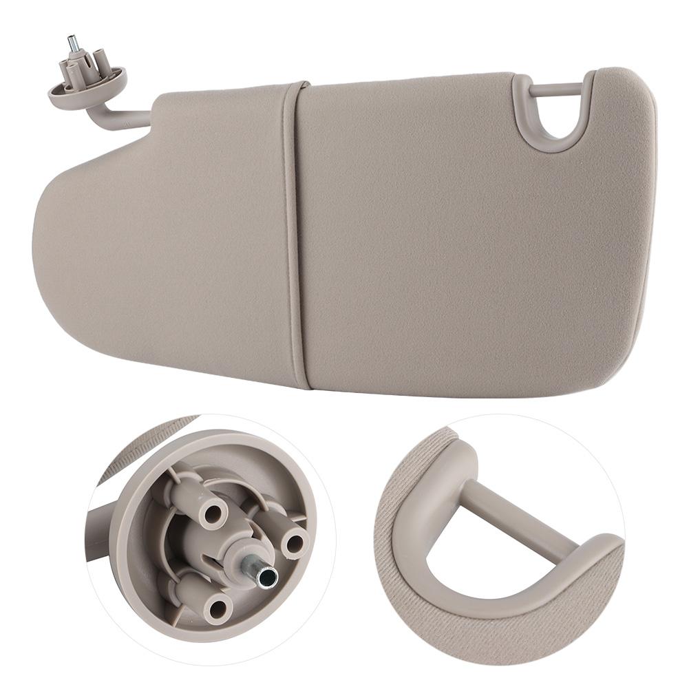 Front Left Sun Visor Replacement LeftHand Drive 1CT11BD1AA Fit for RAM 1500 2500 3500 W O Overhead Console Gray
