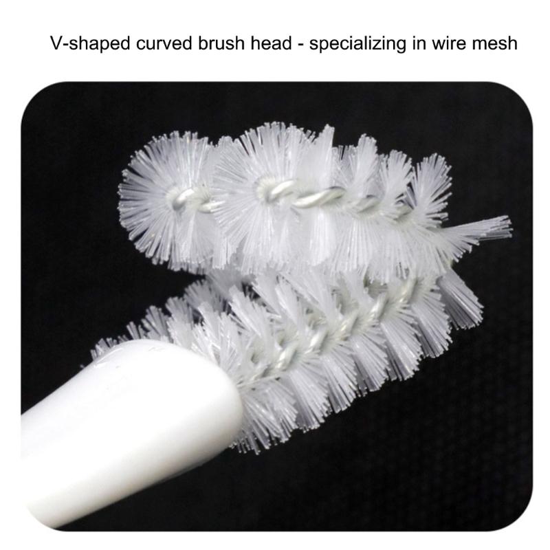 Multipurpose Plastic Pet Cage Brush Featuring Scraping Tool Easyly Grip For Bird Habitat Sanitization